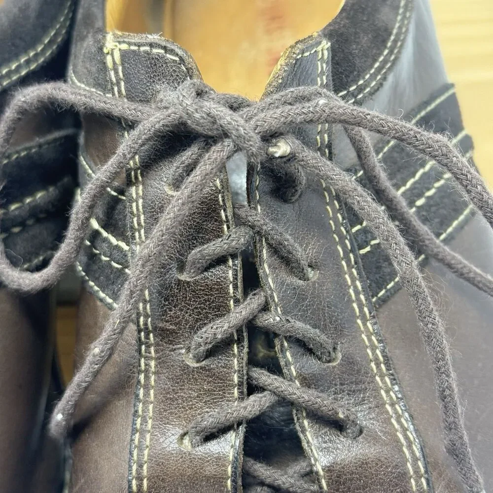 Johnston & Murphy Oxford Shoes Mens 9M Brown Leather Suede Lace Up 20-7472 ***